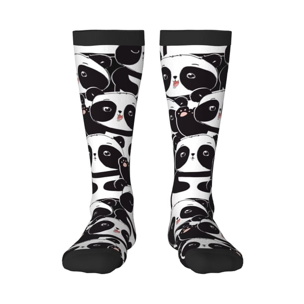 Balery Panda Calcetines novedosos Calcetines deportivos Calcetines hasta la rodilla Calcetines de algodón Calcetines originales y geniales