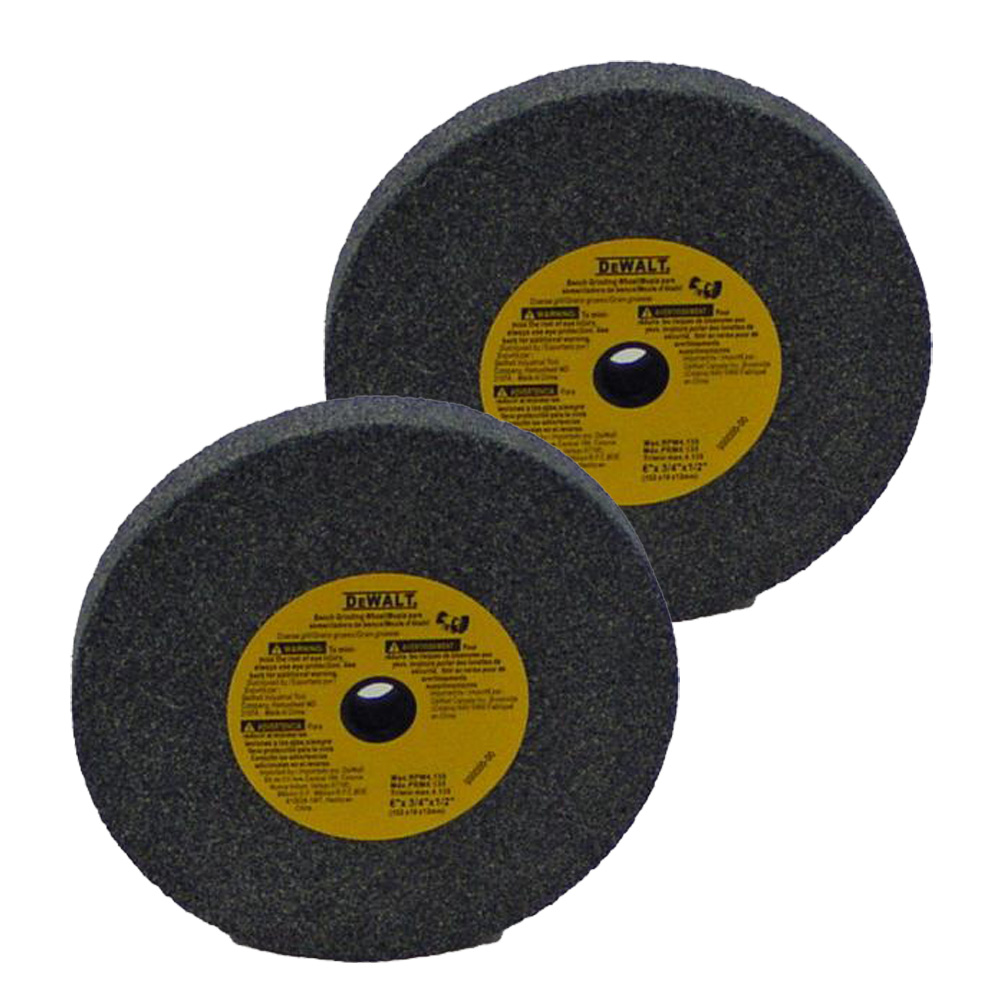 DeWalt DW756 Replacement (2 Pack) 6" Bench Grinder Stone 36 grit