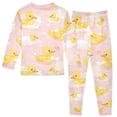 thumbnail image 2 of Yellow Duck Cloud Pattern Cotton Pajamas 2 Piece Set Sleepwear Soft and Comfortable Homewear Nightwear, 2 of 7