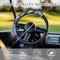thumbnail image 3 of ZUXONGSY Blue Camo Golf Cart Steering Wheel Cover Universal Auto Accessories Sweat-Absorbent Club Car Interior Decor Protector Stretchable Steering Wheel Dust Cover Gifts for Friends Family, 3 of 7
