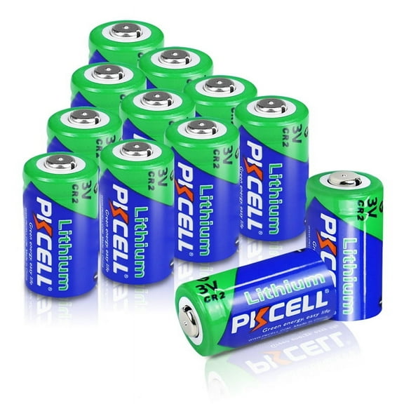 PKCELL CR2 Lithium Batteries, 3V 850mAh Specialty Photo Batteries (10 Count)
