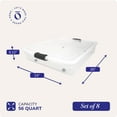 thumbnail image 4 of Homz 56 Quart Underbed Clear Plastic Latching Storage Container, 8 Pack, 4 of 7