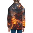 thumbnail image 6 of Picia Western Fire Cowboy for Boys Fashion Full-zip Hoodies & Sweatshirts with Kangaroo Pocket,Zip-up Hooded Sweatshirt for Kid, Moisture Wicking & Breathable-Small, 6 of 6
