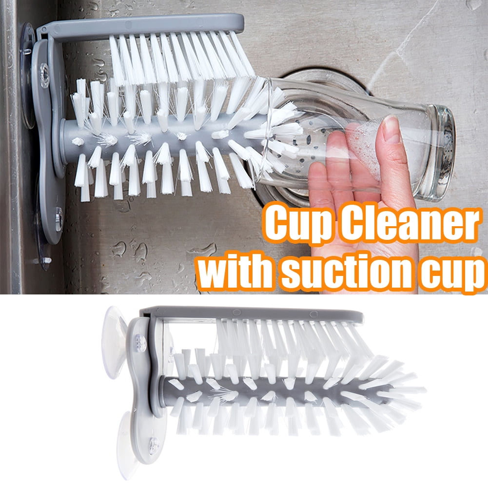1pc(yellow) Cup Cleaning Brush, Water Cup/nursing Bottle Brush, Long Handle  Suitable For Juicer With No Dead Corners