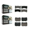 thumbnail image 1 of TEC Front Rear Ceramic Brake Pads Kit for Car 2018-2021 Subaru WRX STI KTC-100733, 1 of 10