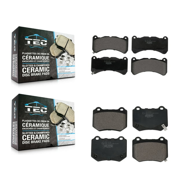 TEC Front Rear Ceramic Brake Pads Kit for Car 2018-2021 Subaru WRX STI KTC-100733