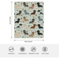 thumbnail image 4 of Cute Colored Coffee Dachshund Fleece Throw Blanket for Couch Chair Bed Women Men - Lightweight Plush Fuzzy Cozy Soft Blankets and Throws for Sofa Travel Camping, 50x40 inches, 4 of 6