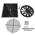 thumbnail image 2 of Solar panel fan kit, 100W, 3000RPM, solar panel powered fan, 10 inch waterproof exhaust fan, protected solar powered chicken coop fan, 2 of 9