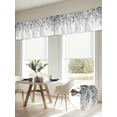 thumbnail image 6 of Grey Botanical Valances for Windows, Weeping Eucalyptus Leaves Watercolor Light Filtering Kitchen Curtains, Rod Pocket Window Valance Curtains for Living Room Bedroom, 60" W x 18" L, 2 Panels, 6 of 9