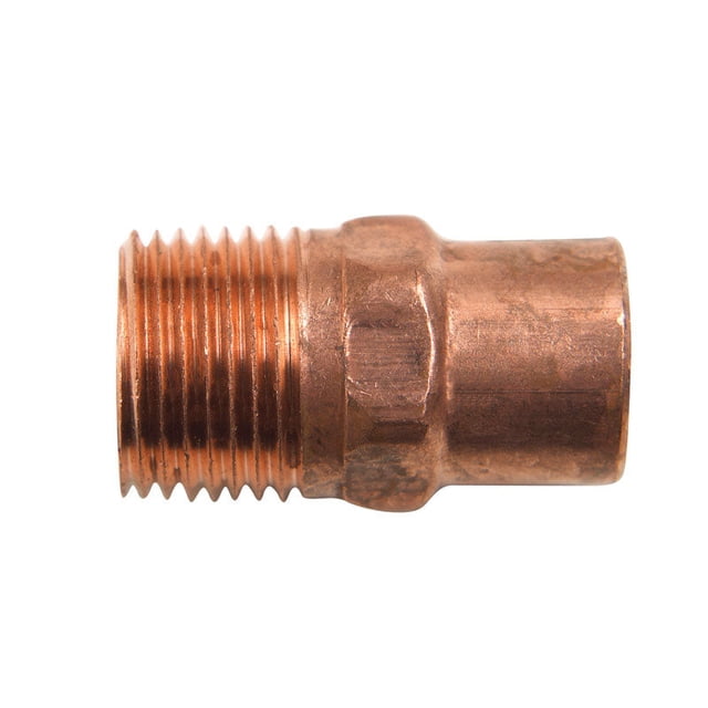 Adaptador de tubería NIBCO Mueller Streamline de 3/8 pulgadas Cobre