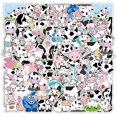 thumbnail image 1 of Cute Cow Stickers for Water Bottles 50PCS, Kawaii Cartoon Animal Stickers for Hydro Flask Scrapbook Laptop Skateboard Car, Waterproof Vinyl Stickers f, 1 of 4