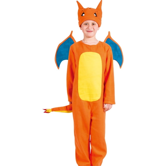 Disfraz de dragón de fuego pequeño de dibujos animados para Halloween, fiesta de cosplay, juego de rol para niños