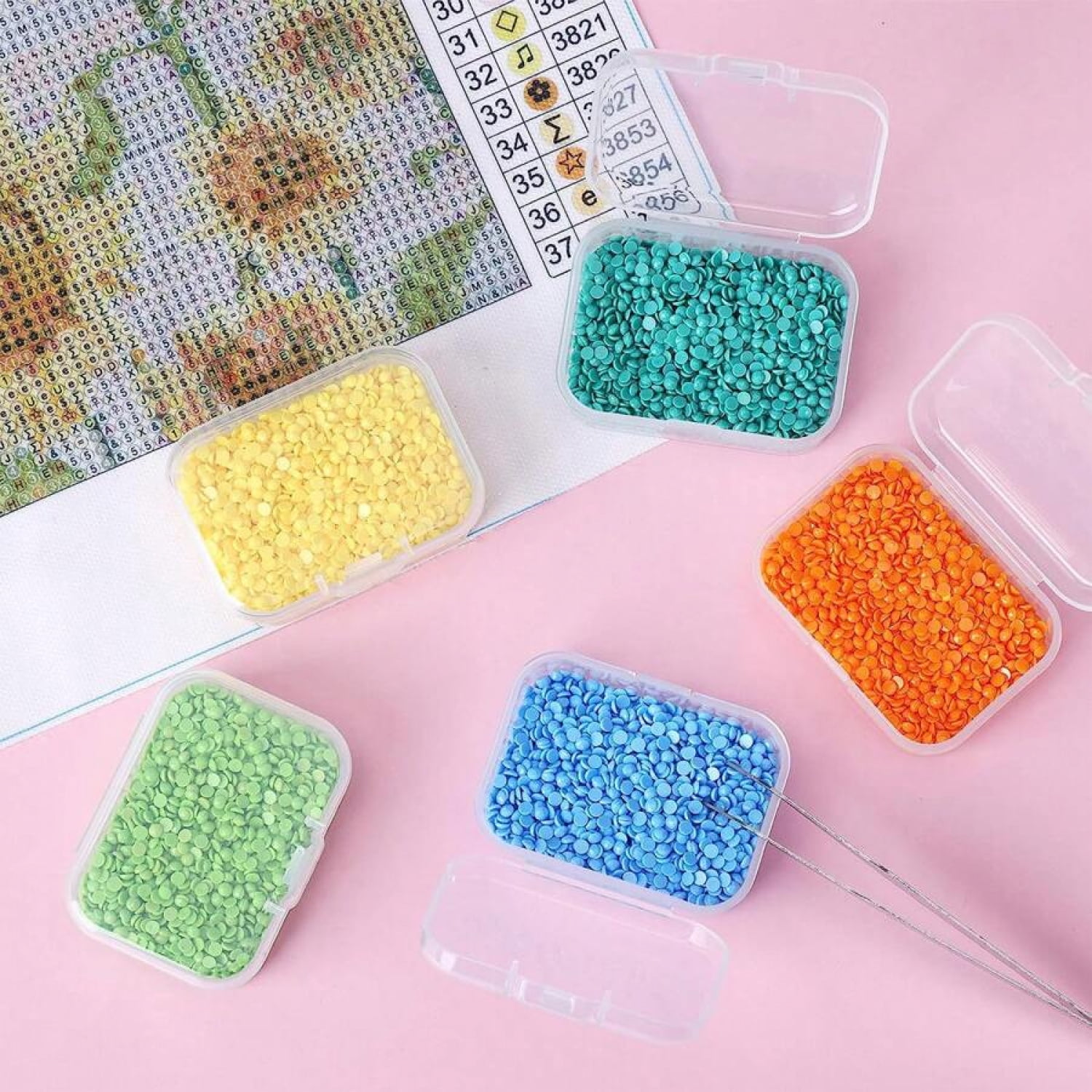 NTGFU 28 Pack Small Plastic Storage Boxes Craft Organizers Rectangular Containers with Lids for Bead, Jewelry, Office Supplies Small Items Room Storage Home Storage Bedroom Storage