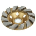 thumbnail image 1 of 4 Inch Diamond Grinding Wheel HHS Heavy Duty Turbo Row Diamond Grinding Wheel Disc Angle Grinder Disc Professional Woodworking Tool for Concrete Granite Stone Marble Tile Masonry, 1 of 9
