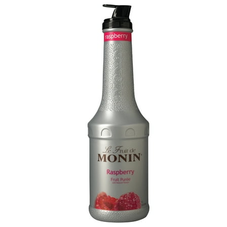 Monin, Raspberry Fruit Puree, 1 Liter (4 Count)