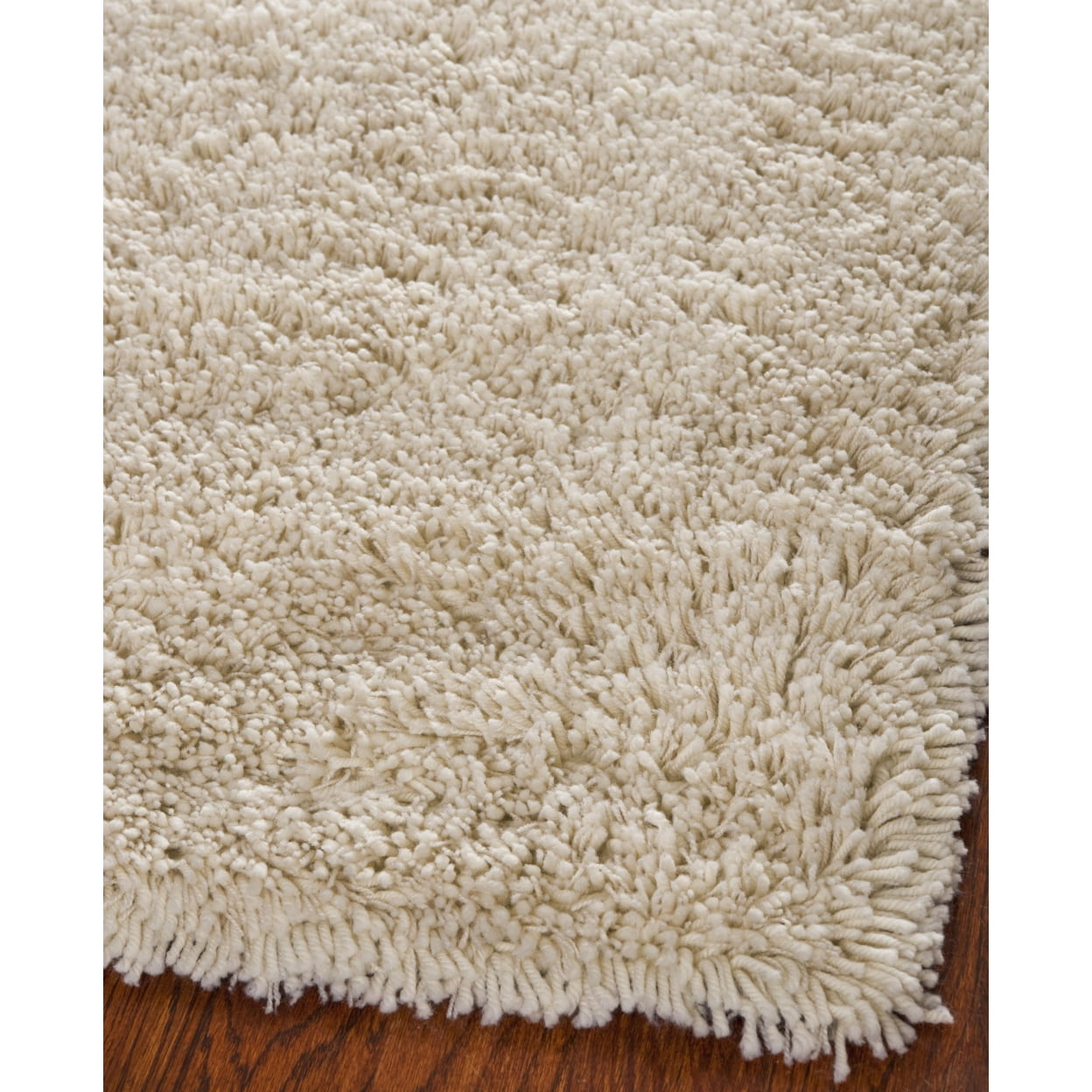 SAFAVIEH Glen Solid Plush Shag Area Rug, Ivory, 7'6" x 9'6"