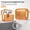 Orange, variant on Dteck Transparent Protective Case for Apple AirPods 4th Generation (2024),Shockproof TPU+PC Case Lock Case Stand with Ring Strap Cover for AirPods 4th Gen 2024,Clear