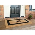 thumbnail image 2 of Heavy Duty Coir Door Mat Single Picture Frame, Monogram M - Black 38" x 60", 2 of 4
