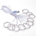 thumbnail image 1 of 3m X 3m Led light curtain, 300 leds, usb, waterproof, 8 modes, warm white light, 1 of 5