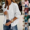 thumbnail image 2 of Lady Coat Glittering Sequin Round Neck Zipper Closure Long Sleeves Cardigan Short Type Loose Club Performance Stage Party Jacket, 2 of 8