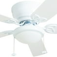 thumbnail image 4 of Prominence Home Benton 52" White Low Profile Ceiling Fan with Light, 4 of 15