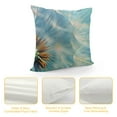 thumbnail image 4 of FUMJ Square Throw Pillow Covers Beautiful Dandelion Pillow Cases Decorative for Home Bedroom Sofa Abstract Green Background Floral Creative Design Pillowcases, 4 of 5