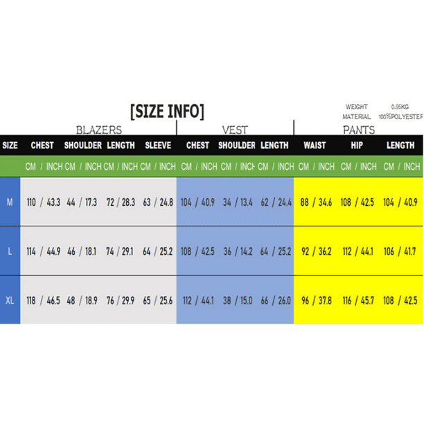 Suit size 104 conversion hot sale