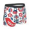 thumbnail image 3 of Kll Birds Flowers Men'S Cotton Boxer Briefs Underwear-Small, 3 of 9