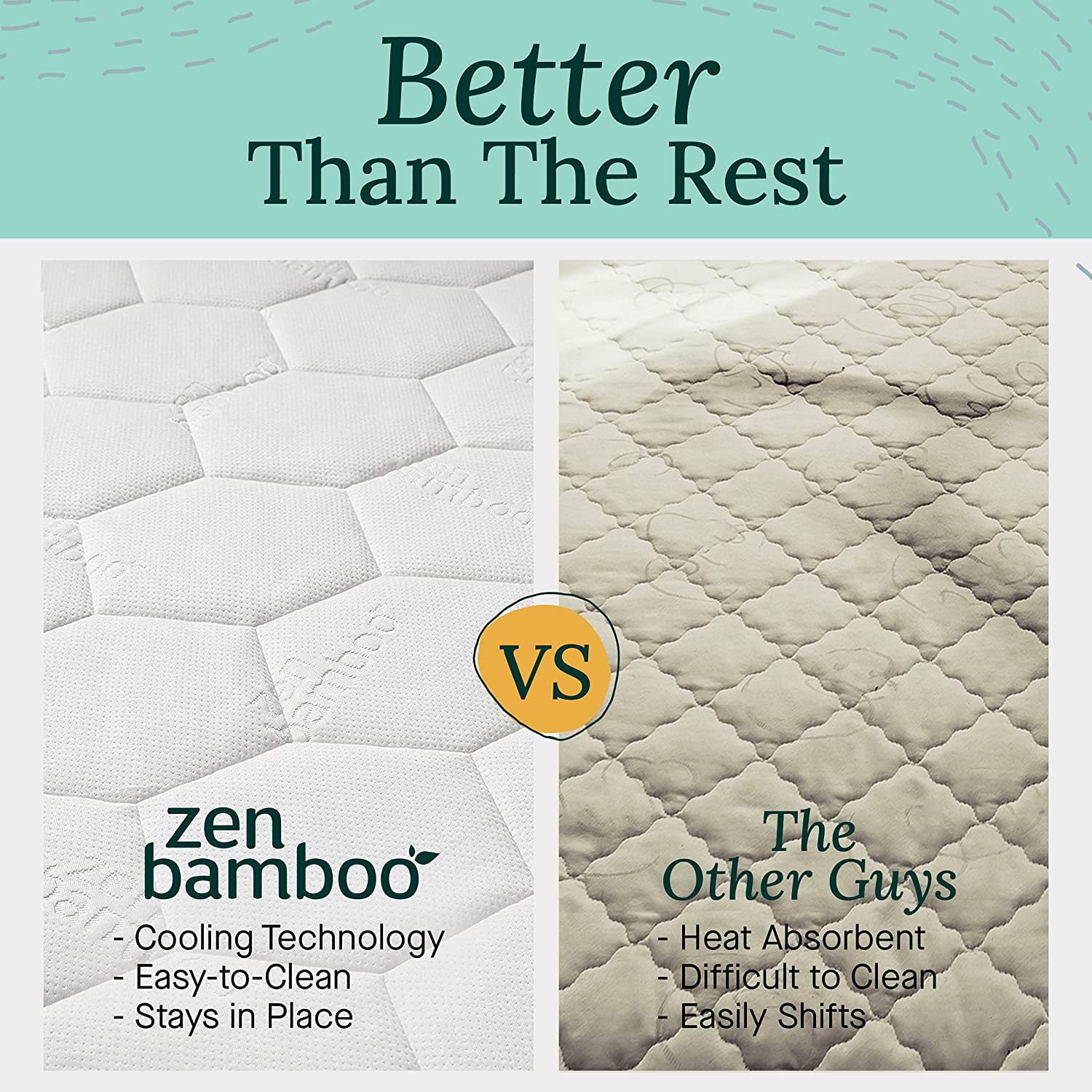 zen bamboo mattress pad cover