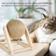 thumbnail image 5 of Pelota Para Rascar Gatos, Juguete Rascador Para Gatos De Sisal Natural Con Hierba Gatera, Rascador Interactivo De Madera Maciza, Poste Para Rascar Gatos Con Bola Giratoria Muyoka Hogar, 5 of 6