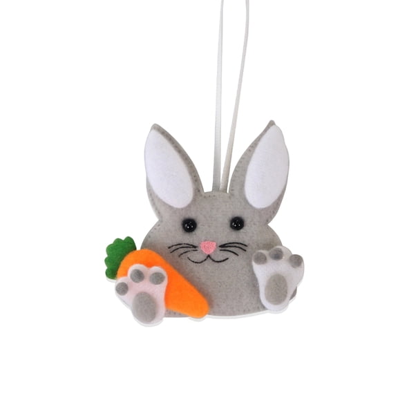 Hogloyecr 2026 Easter Ornaments for Tree Felt Bunny Eggs Hanging Decorations Craft Fabric Sewing Kit Party Favors for Easter Activities DIY Making Gifts Adults Crafts M