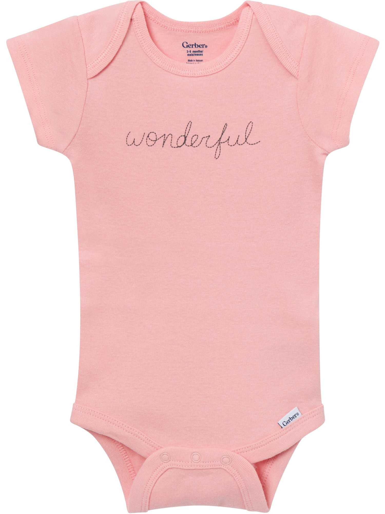 Gerber Baby Neutral Short Sleeve Onesies, 8-Pack, Sizes 0/3 Newborn - 12 Months