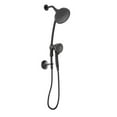 thumbnail image 3 of MOEN 28586BL Attract with Magnetix 6-Spray 6.75 in. Dual Shower Head and Adjustable Handheld 1.75 GPM with Slidebar in Matte Black, 3 of 4
