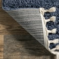 thumbnail image 3 of nuLOOM Risette Geometric Shag Tassel Area Rug, 12' x 15', Risette Blue, 3 of 9