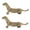 2pcs, variant on Metal Weasels Figurines Animal Statue Collectible Sculpture Home Decor