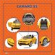 thumbnail image 2 of Montable Eléctrico Para Niños Camaro Hl558 Asiento Vinipiel Amarillo, 2 of 5