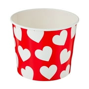 Way to Celebrate Valentine's Day White Hearts Paper Tub 64 oz, 1 Ct