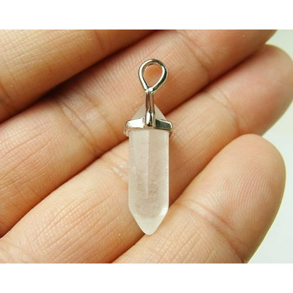 10x22mm Pack Of 3 Crystal Small Tapered Pendant Genuine Gemstone Natural Jewelry Making
