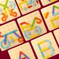 thumbnail image 3 of Pegboard Puzzle Juguetes Montessori Juguetes Letras Números Juguetes de aprendizaje para niños, 3 of 8