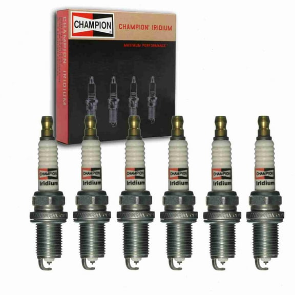 6 pc Champion 9805 Iridium Spark Plugs for IFR6D10 KC8WYPB4 Ignition Wire Secondary Fits select: 2009-2017 VOLKSWAGEN TIGUAN, 2017 AUDI Q7