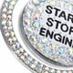 thumbnail image 4 of Anillo de motor de coche con diamantes de imitación, cubierta para botón de encendido del vehículo, cubierta brillante para botón de arranque, 4 of 6