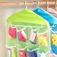 thumbnail image 4 of Columna de almacenamiento colgante, bolsa de almacenamiento colgante transparente multicapa con 16 bolsillos para zapatos, ropa interior, joyería, 4 of 5