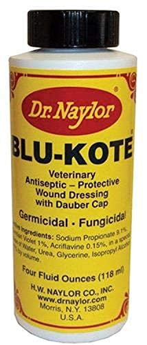 Naylor H W Co Inc-Blu Kote Antiseptic With Dauber Cap 4 Ounce
