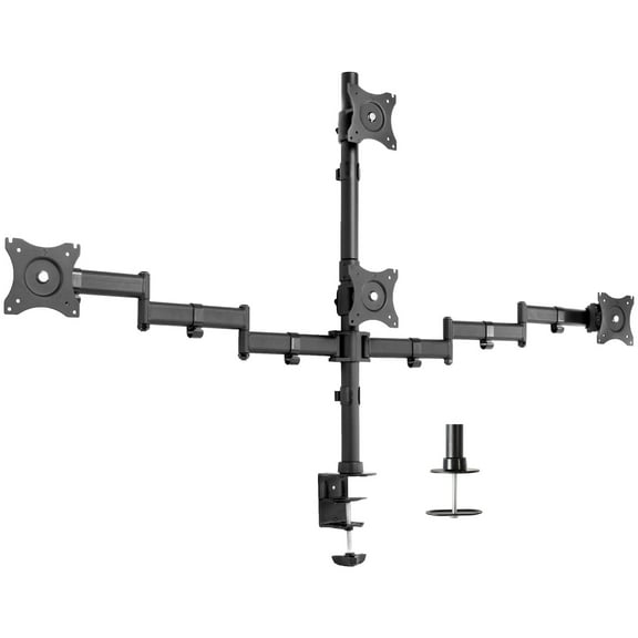 VIVO Quad Monitor Heavy Duty Desk Mount 3   1, Holds Computer Screens up to 24"
