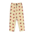 thumbnail image 4 of Goofa Strawberries Printed Soft Pajama Pants for Women, Wide Leg Comfy Casual Lounge Yoga Pants-X-Large, 4 of 9