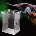 thumbnail image 2 of Reptiles Terrarium,Acrylic Transparent Wet Reptiles Insect Terrarium Reptiles Breeding Box Striking Appearance, 2 of 12