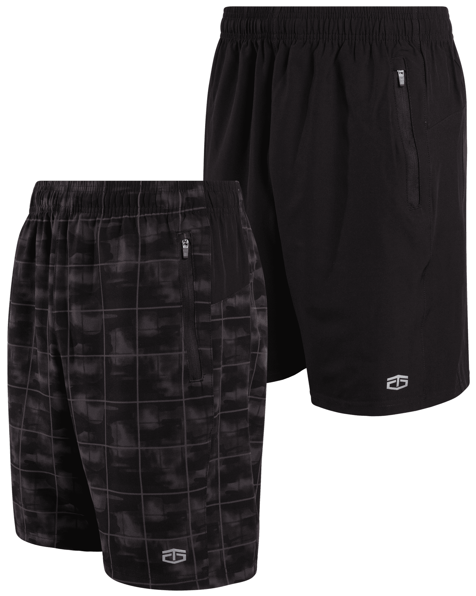 TAPOUT Men's Athletic Shorts 2 Pack DryFit Performance Gym Shorts