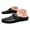 Black, variant on Men's Backless Leather Mules Lightweight Close Toe Slip on Casual Driving Shoes Non Slip Dressy Slide Brown Size 8
