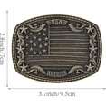 thumbnail image 2 of Cowboy Belt Buckles for Men American Flag Belt Buckle Vintage Rodeo Texas Big Cowboy Buckle, 2 of 7