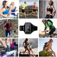 thumbnail image 5 of Hukapapa Bolso para el brazo para teléfono móvil para deportes al aire libre, funda para el brazo, bolso para el brazo para fitness, cinturón para el brazo impermeable de licra ultrafino.Negro, 5 of 5
